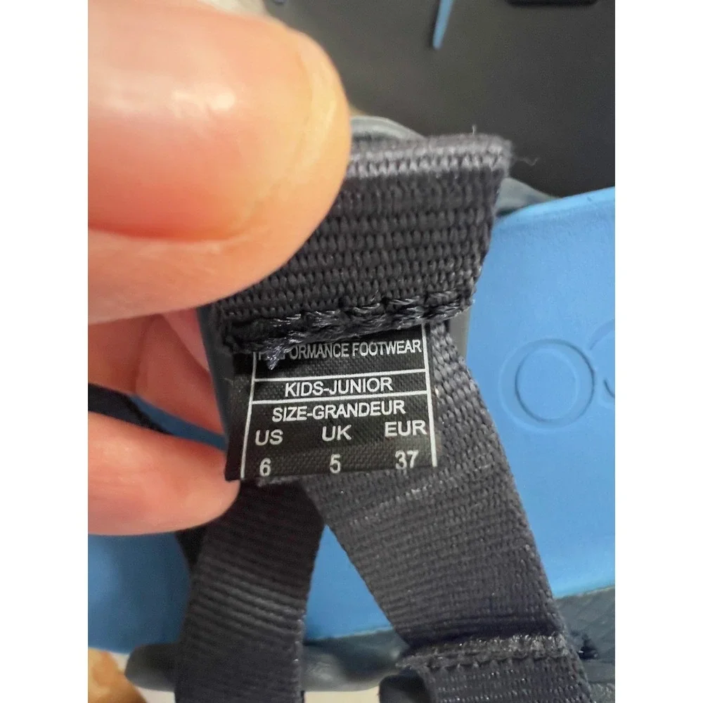 Chaco Chillos Slide Blue Navy Kids Junior Sandals Size 6